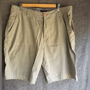 Hang Ten Men's Khaki Flat Front Shorts